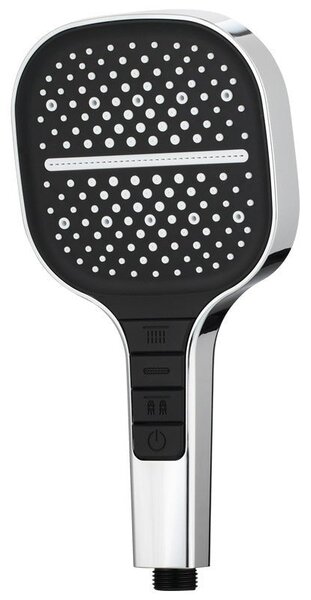 Showery® 7 Mode Water Saving Piano Shower Head, Silver