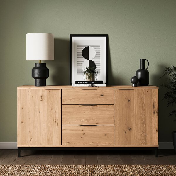 Reynolds Large Sideboard Rustic Oak Effect