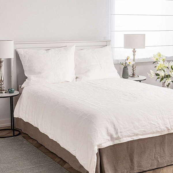 Linen bedding set Linen 2000x200cm white