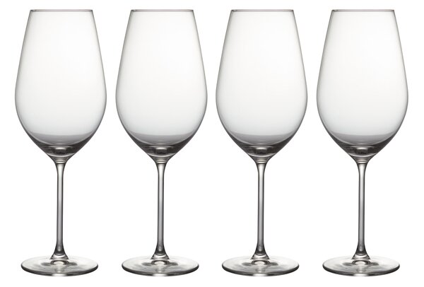 Set of 4 Ravello Red Wine Glasses Clear