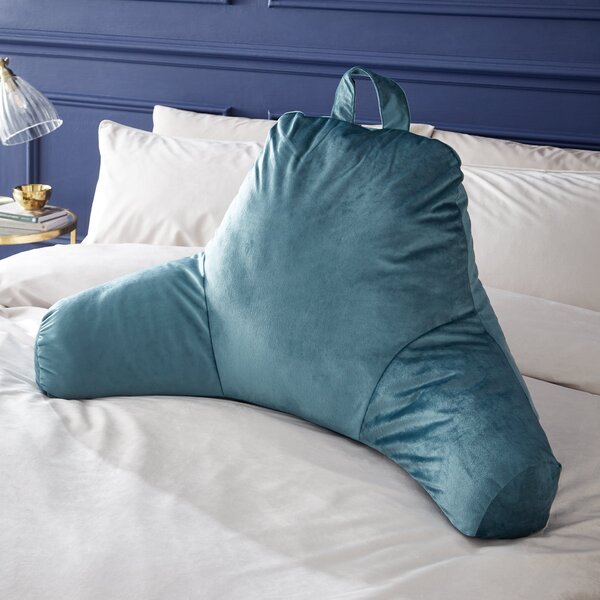 Catherine Lansfield Kingsley Matt Velvet Support Filled Cushion Teal