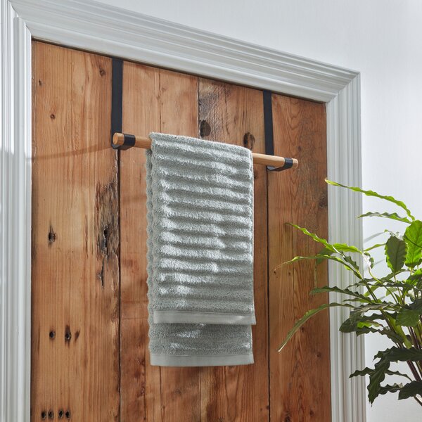 Compact Living Over Door Towel Rail Natural