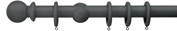 Swish Sherwood Wooden Curtain Pole Dia. 35mm Dark Grey