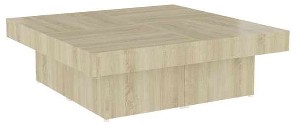 Coffee Table Sonoma Oak 90x90x28 cm Engineered Wood