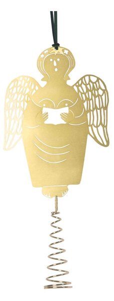 Pluto Design Stig L gingerbread angel Christmas tree topper Brass