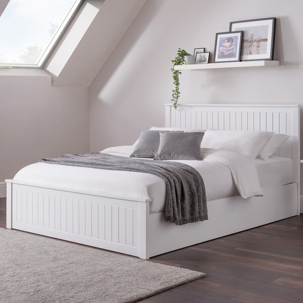 Maine Ottoman Bed Frame White