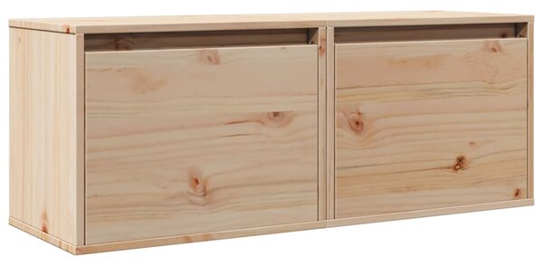 Wall Cabinets 2 pcs 45x30x35 cm Solid Pinewood