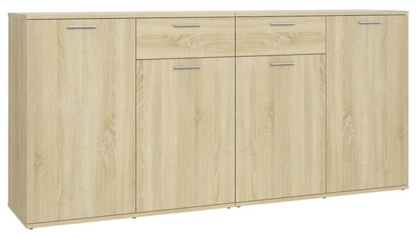 Sideboard Sonoma Oak 160x36x75 cm Engineered Wood