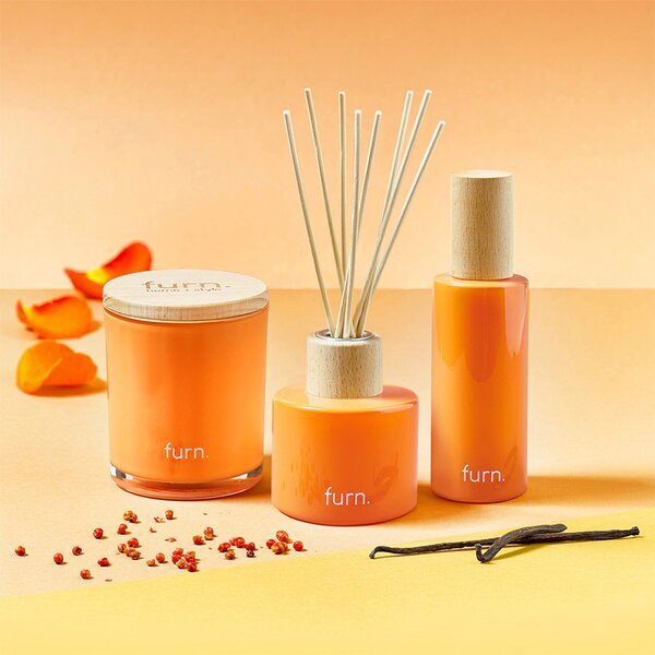 Furn. Kindred Bergamot & Vanilla Fragrance Gift Set Orange