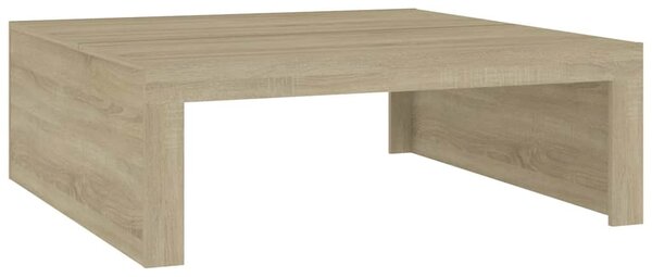 Coffee Table Sonoma Oak 100x100x35 cm Engineered Wood