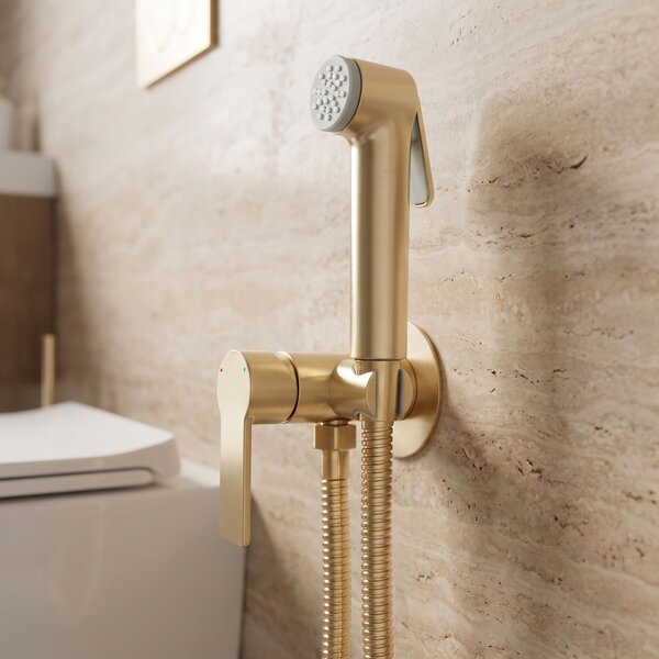 Bidet faucet Rea Argus Brush Gold