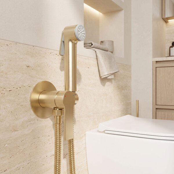 Bidet faucet Rea Argus Brush Gold
