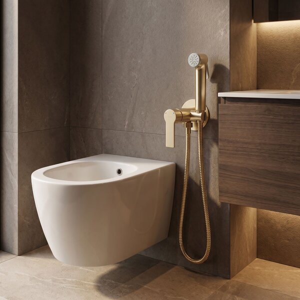 Bidet faucet Rea Argus Brush Gold