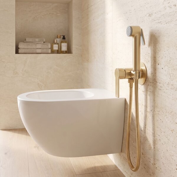 Bidet faucet Rea Argus Brush Gold