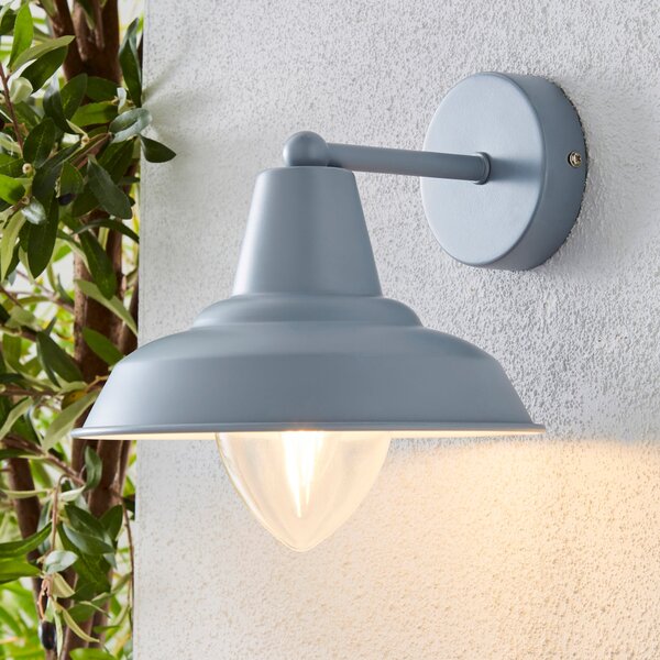 Galley Matt Grey Outdoor Wall Light Grey