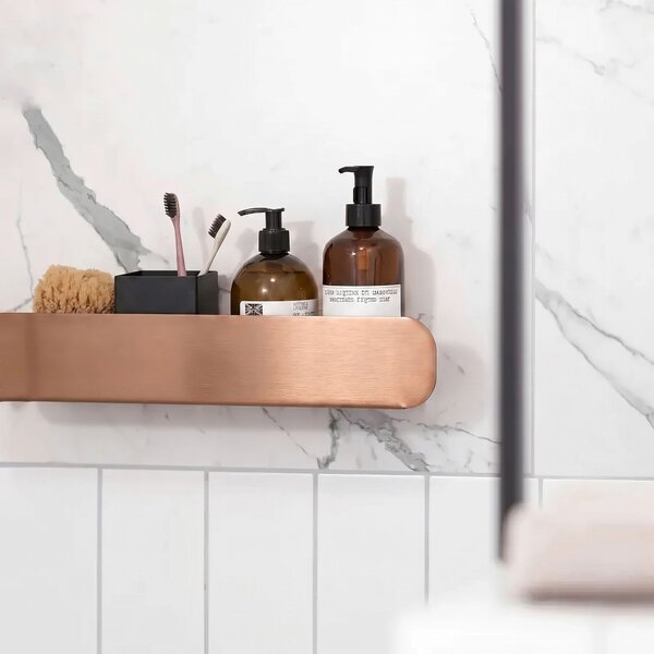 Bathroom shelf SF03 45cm copper brush