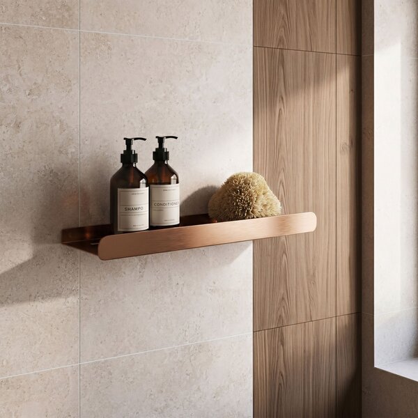 Bathroom shelf SF03 45cm copper brush