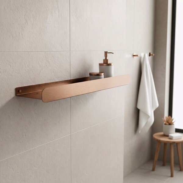 Bathroom shelf SF03 45cm copper brush