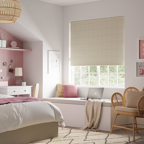 Sienna Cheetah Blackout Natural Roller Blind Natural