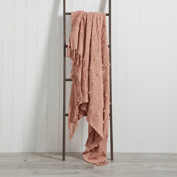 Motti 140cm x 180cm Throw Blush