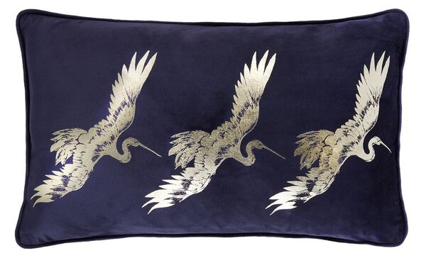 Laurence Llewelyn-Bowen Qing Boudoir 28cm x 48cm Filled Cushion Navy