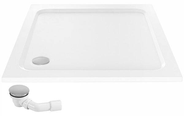 Shower tray Rea Belmond White 80x80 Chrome