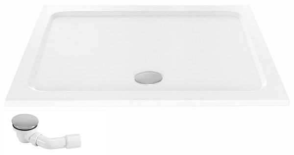 Shower tray Rea Belmond White 90x90 Chrome