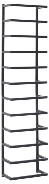 Towel Rack Black 24x12x96 cm Steel