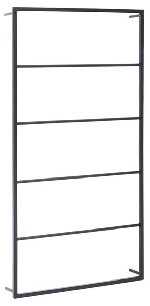 Towel Rack Black 60x10x116 cm Steel