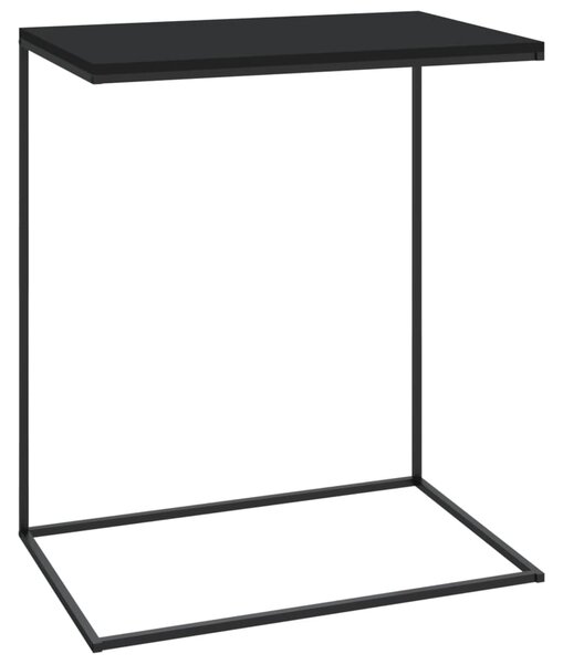 Side Table Black 55x35x66 cm Engineered Wood