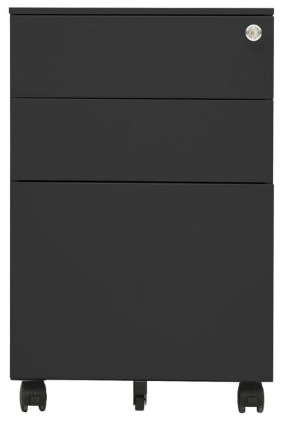 Mobile File Cabinet Anthracite 39x45x60 cm Steel