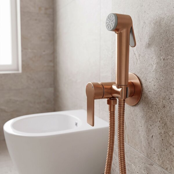 Bidet faucet Rea Argus Brush Copper