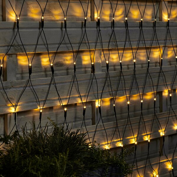 1.4m 160 LED Net Outdoor String Lights Warm White