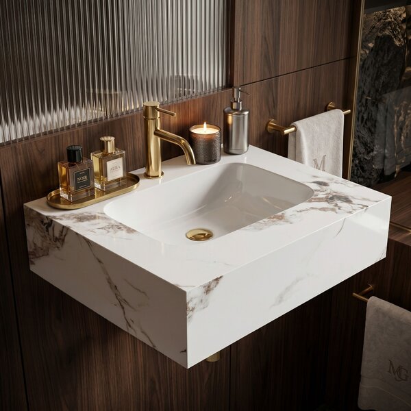 Wall-hung washbasin REA Aresa Cold Jade 60