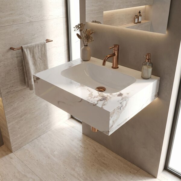 Wall-hung washbasin REA Aresa Cold Jade 60