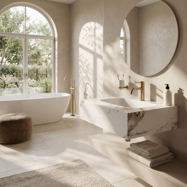 Wall-hung washbasin REA Aresa Cold Jade 60