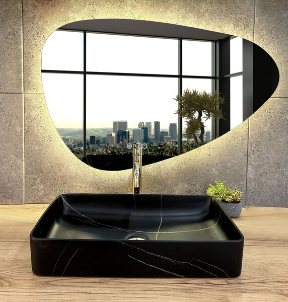 Countertop Basin Denis Black Stone Matt