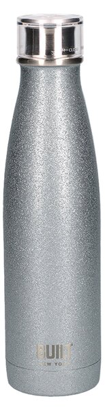 Built Silver Glitter 500ml Stainless Steel Water Bottle Silver