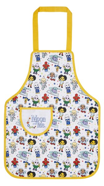 Ulster Weavers Moon and Me Kids PVC Apron Yellow, White and Green