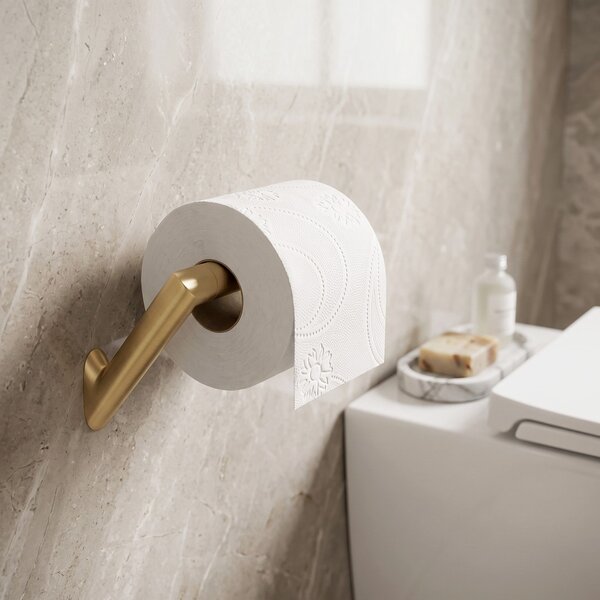 Toilet paper holder Will Brush Gold