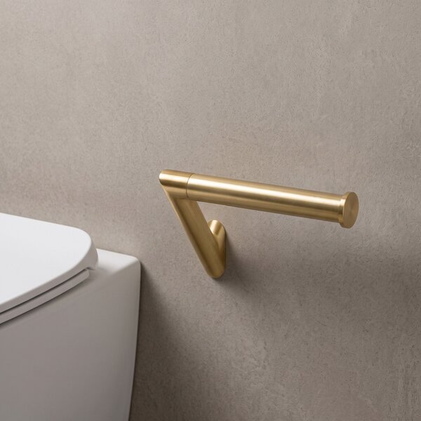 Toilet paper holder Will Brush Gold