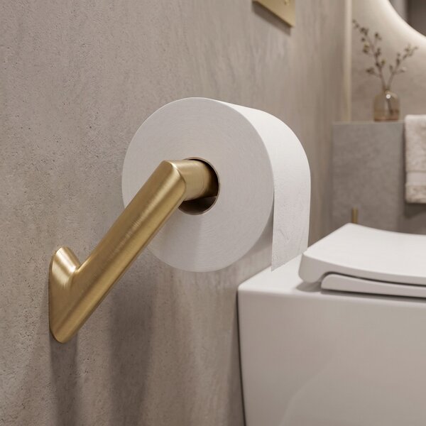 Toilet paper holder Will Brush Gold