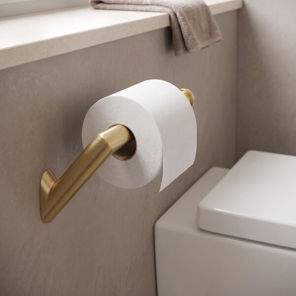 Toilet paper holder Will Brush Gold