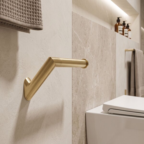 Toilet paper holder Will Brush Gold