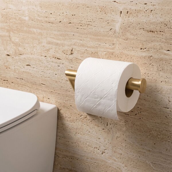 Toilet paper holder Will Brush Gold