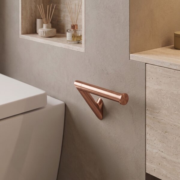 Toilet paper holder Will Brush Copper