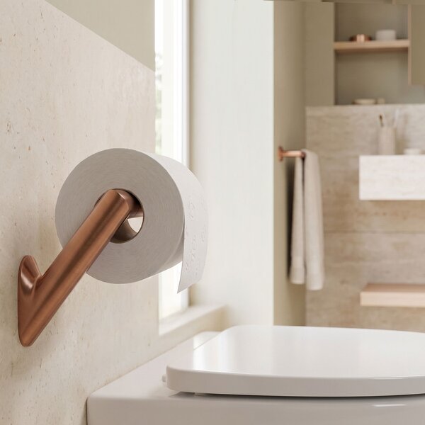 Toilet paper holder Will Brush Copper
