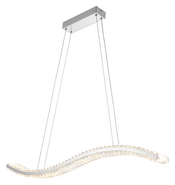 Lydia Linear Pendant with Clear Crystal Glass