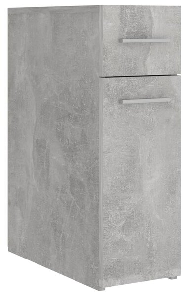 Apothecary Cabinet Concrete Grey 20x45.5x60 cm Engineered Wood