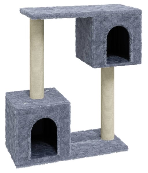 Cat Tree with Sisal Scratching Posts Light Grey 60 cm